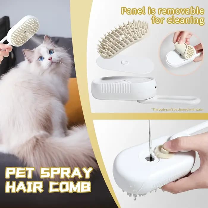 Brosse à vapeur pour poils de chat