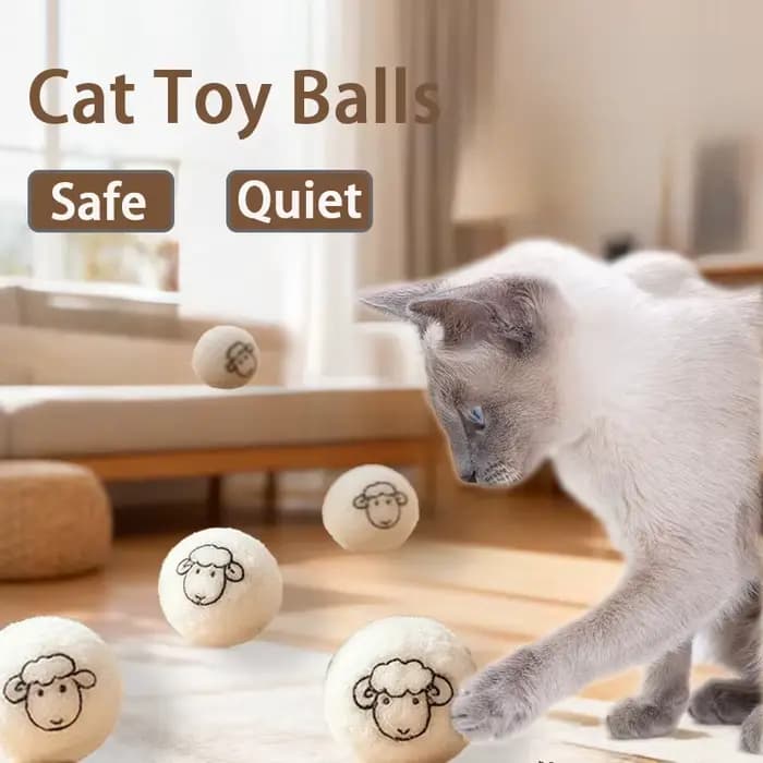 Jouets de balle de chat en laine