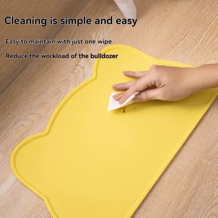 Tapis d'alimentation antidérapant en Silicone pour animaux de compagnie