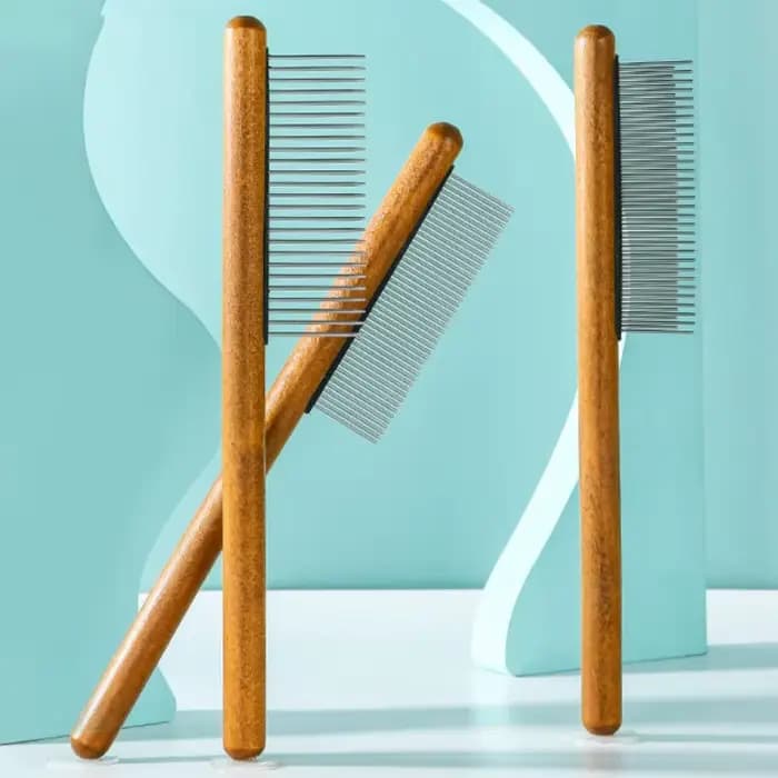 Peigne pour chat, brosse en bois, dissolvant de poils d'animaux, brosse de Massage pour chats, peignes de toilettage pour chats, ouverture des nœuds, brosses pour chiens