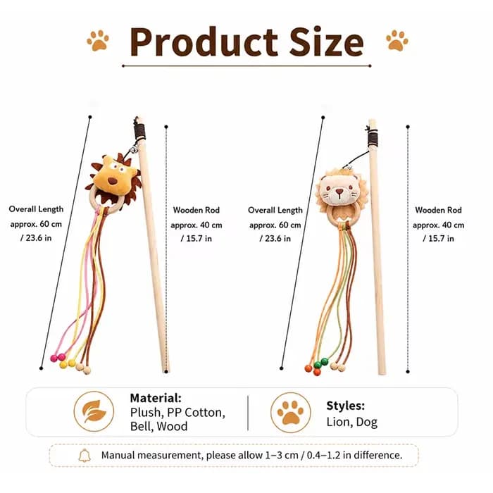 Jouet interactif en bois pour chat