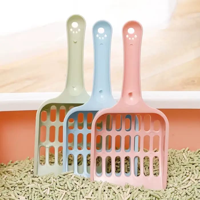 Nouvelle pelle à litière pour chat de haute qualité, design à poignée horizontale, durable, pour le nettoyage de la litière du chat