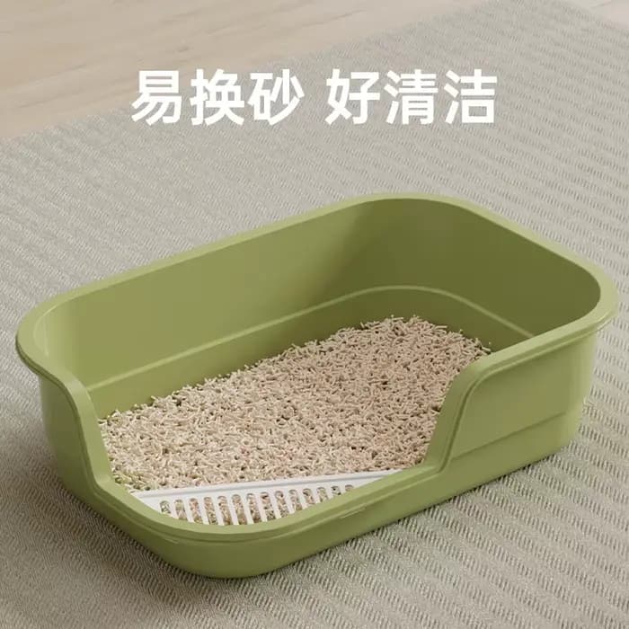 Bac à litière extra-large pour chat, toilette anti-éclaboussures pour chat, bac à litière géant semi-fermé pour chat, fournitures pour animaux de compagnie
