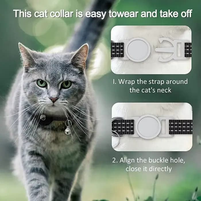 Collier anti-perte avec GPS pour chat