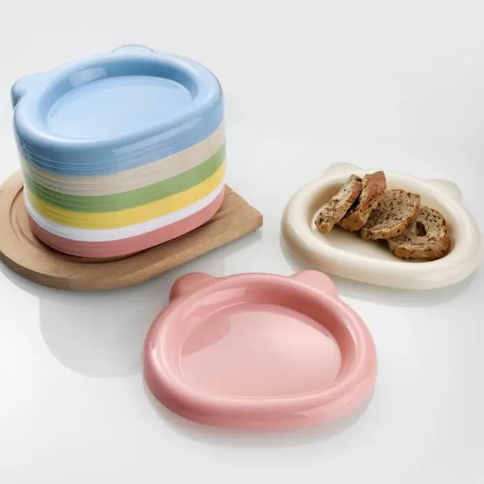 Bol pour chat en plastique en forme de chat