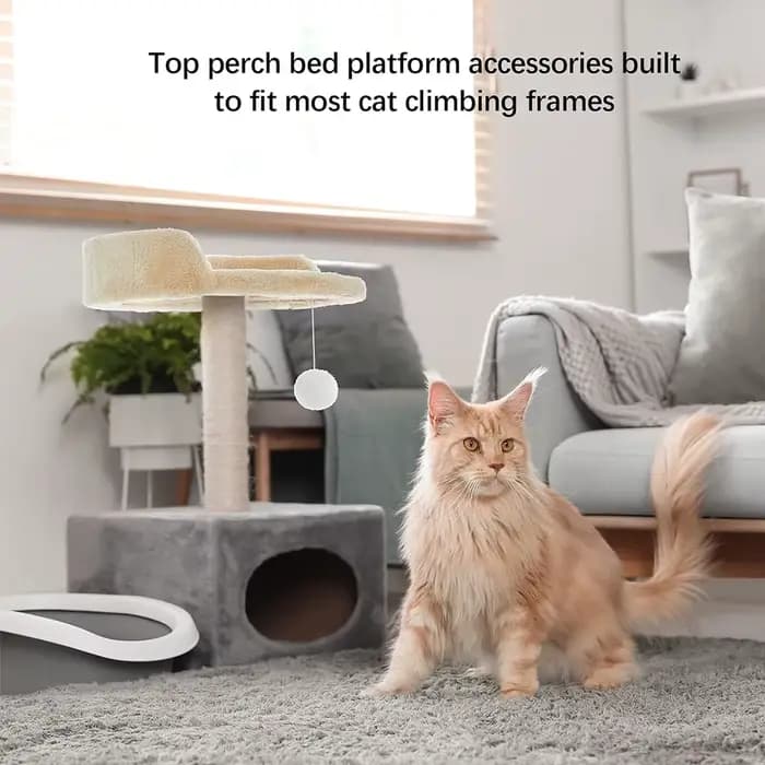 Plateforme de remplacement pour arbre à chat en peluche douce de 35 cm