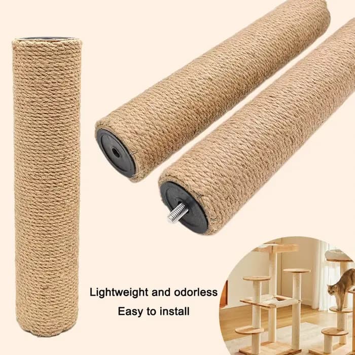 Piliers de remplacement robustes en corde de sisal pour arbre à chat DIY