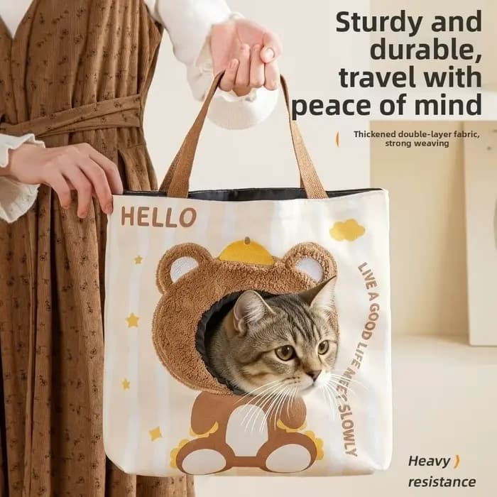 Sac de transport léger et respirant pour chat