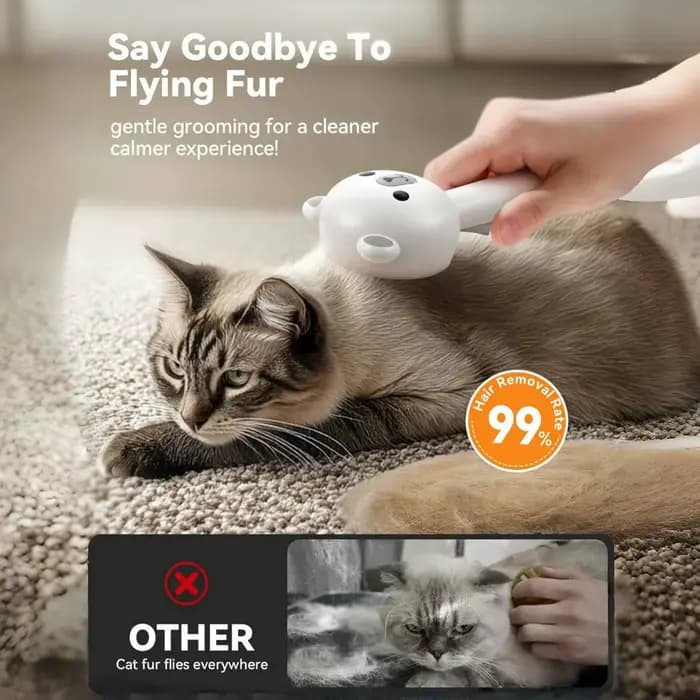 Brosse à vapeur pour chat Pro
