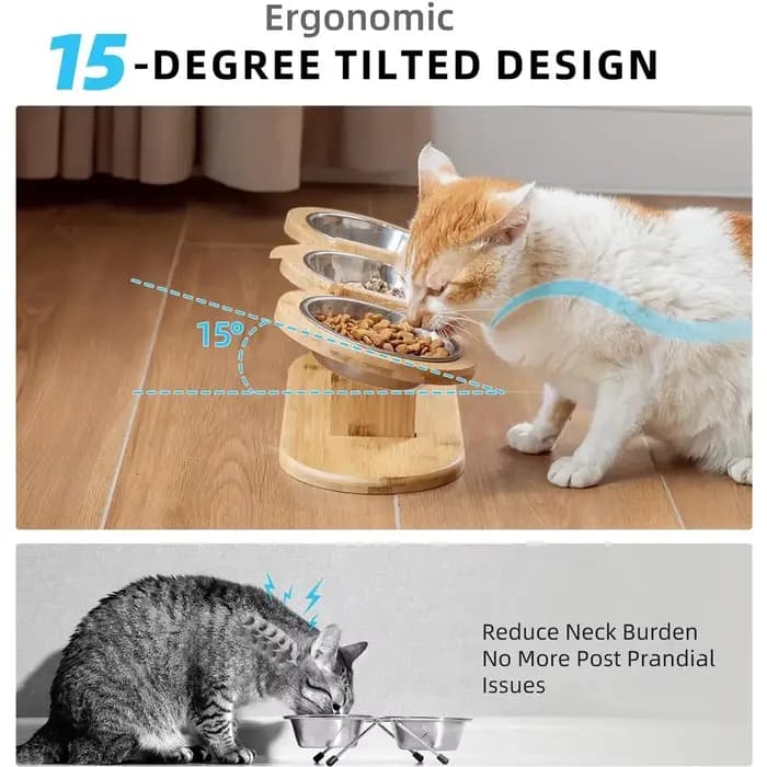 Bols surélevés pour chien et chat
