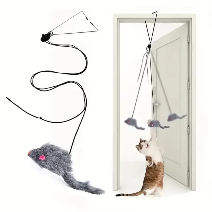 Jouet pour chat à suspendre à la porte