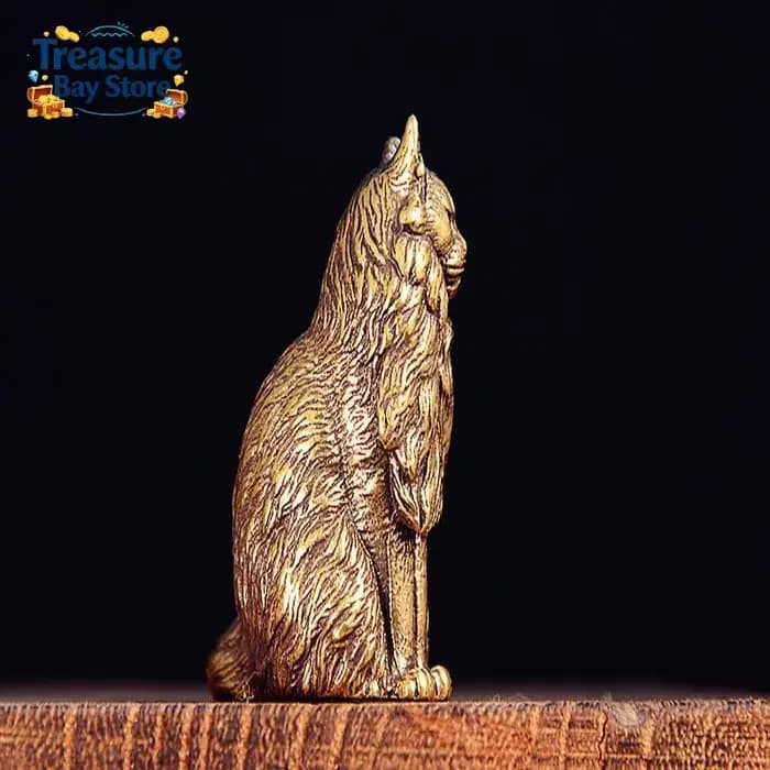 Figurines miniatures Maine Coon en laiton