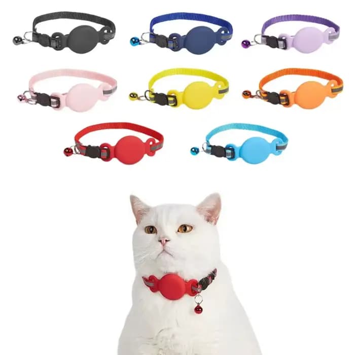 Collier anti-perte en silicone pour chat