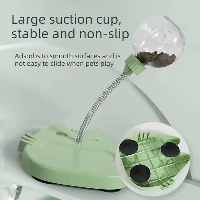 Jouet interactif pour chat avec distributeur de friandises oscillant