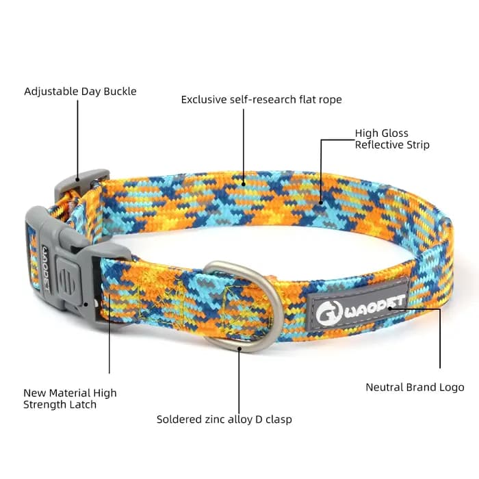 Collier réfléchissant pour chien et chat