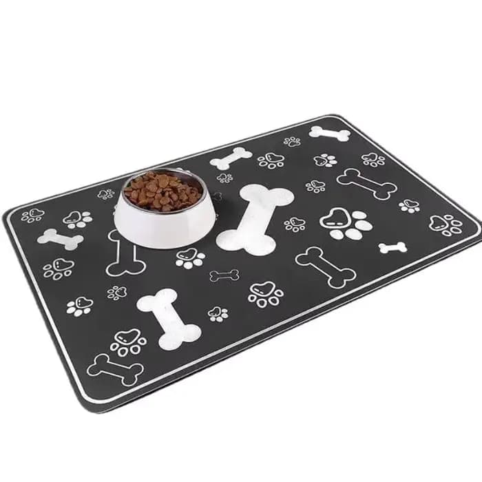 Tapis d'alimentation absorbant pour animaux de compagnie
