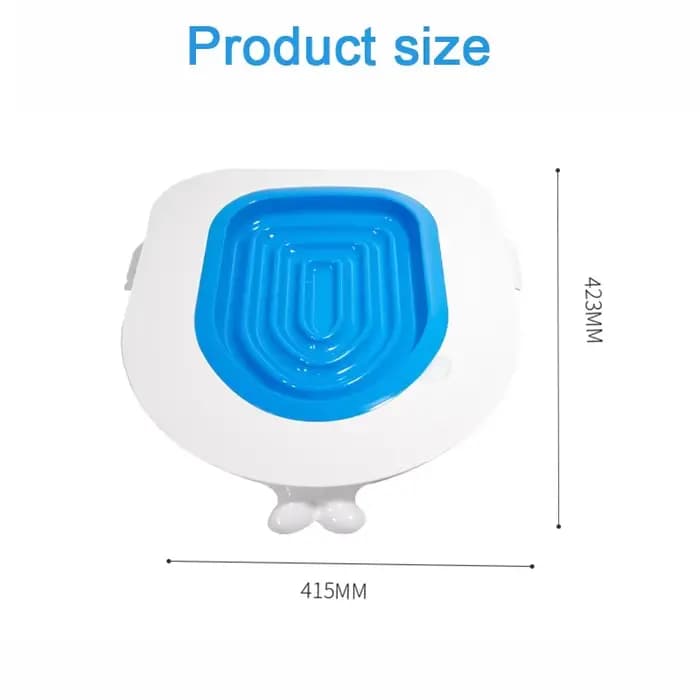 Kit d'entraînement de toilette efficace pour chat avec bac à litière et polymères