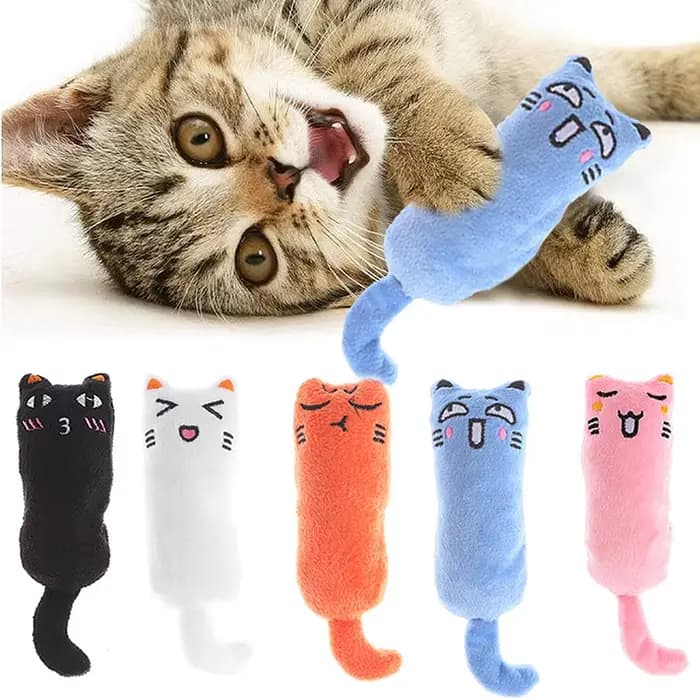 Jouet interactif en peluche pour chat
