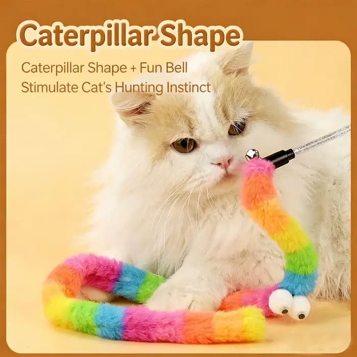 Jouet arc-en-ciel interactif pour chat