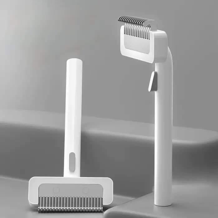Coupe-noeud de fourrure pour animaux de compagnie, peigne dissolvant de poils de chat, outils de toilettage pour chat, brosse simple face, nettoyeur de cheveux longs et bouclés, produits pour animaux 
