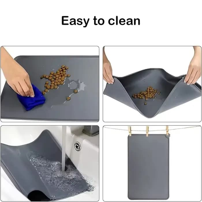 Tapis de nourriture pour chien et chat