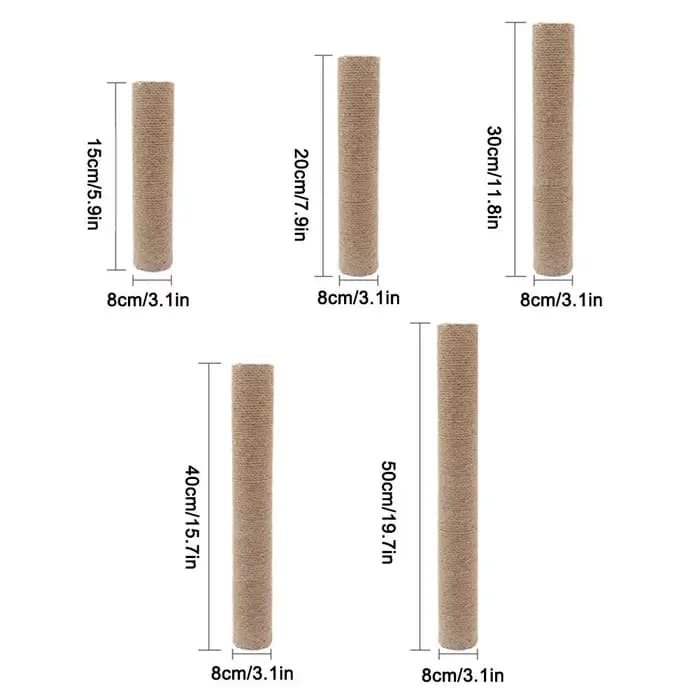 Piliers de remplacement robustes en corde de sisal pour arbre à chat DIY