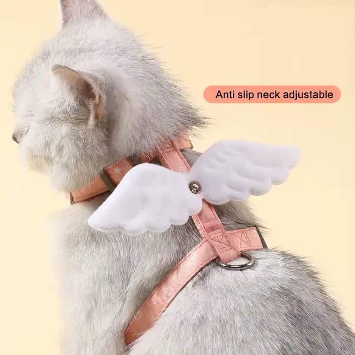 Harnais et laisse pour chat réglables