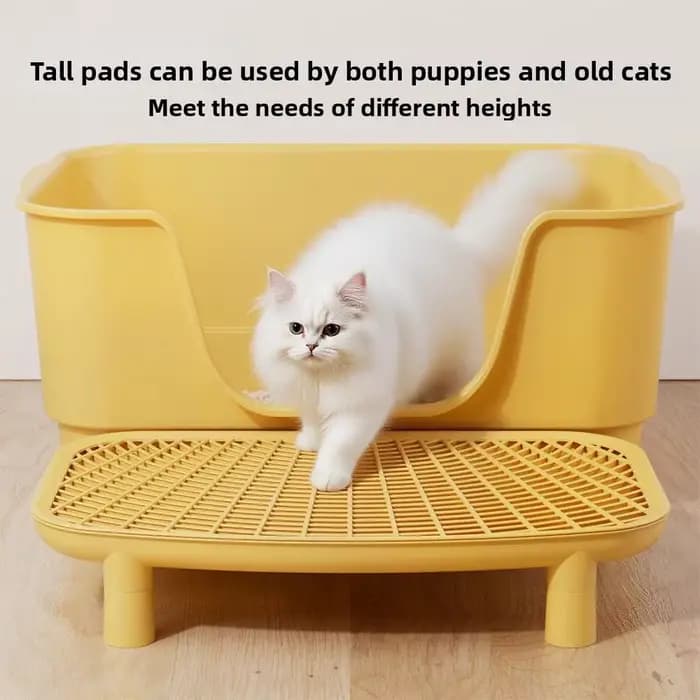 Tapis de litière pour chat en plastique anti-éparagement