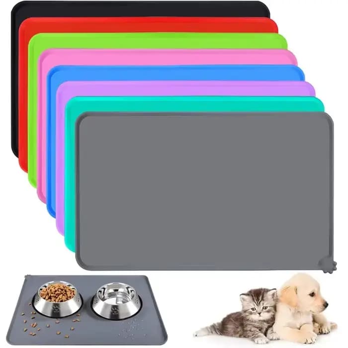Tapis de nourriture pour chien et chat
