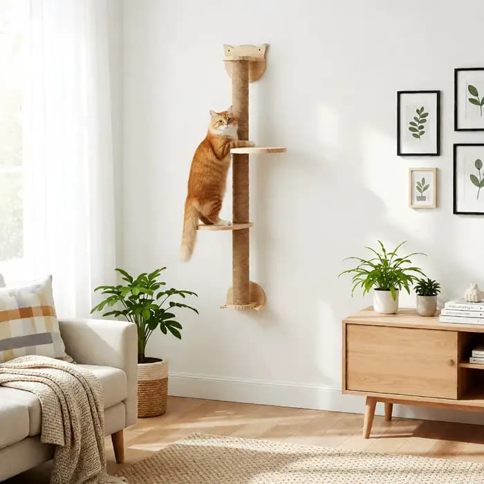 Poteaux à gratter pour chat avec 2 perchoirs