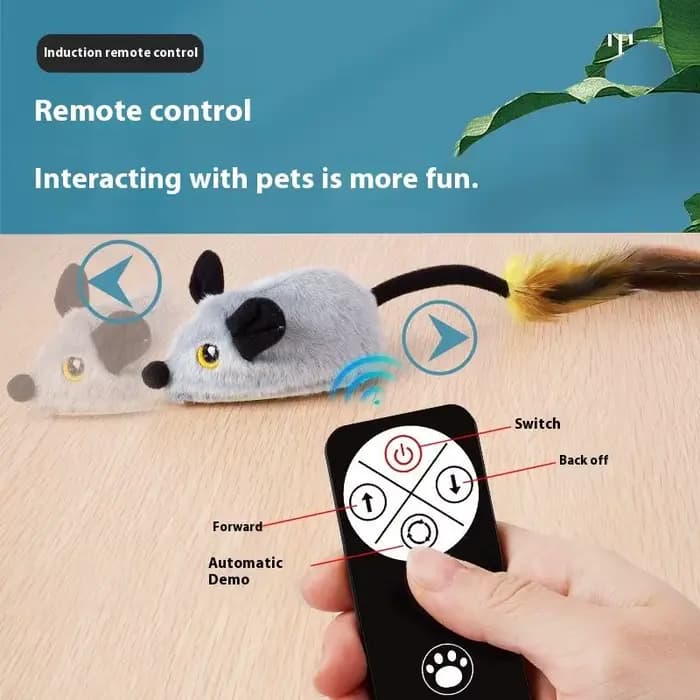 Simulation souris télécommande électrique chat jouet humain
