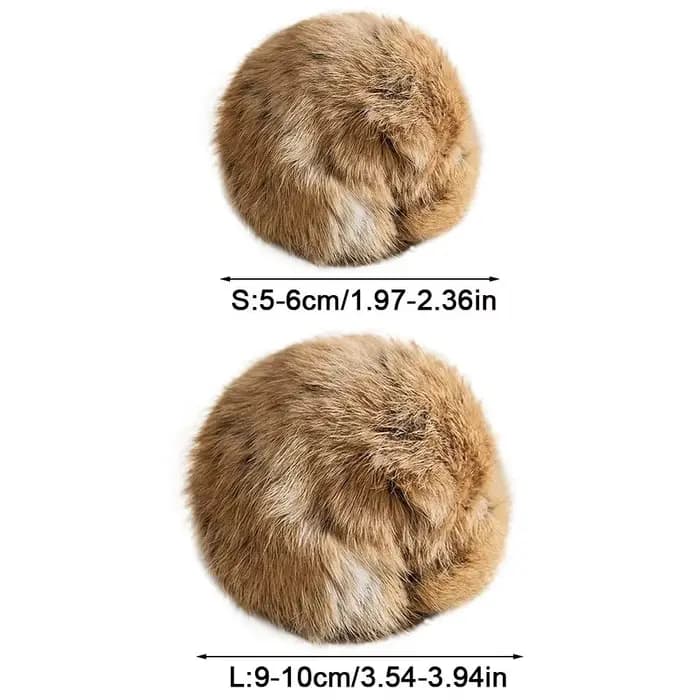 Jouet pour chat en boule de poils de lapin