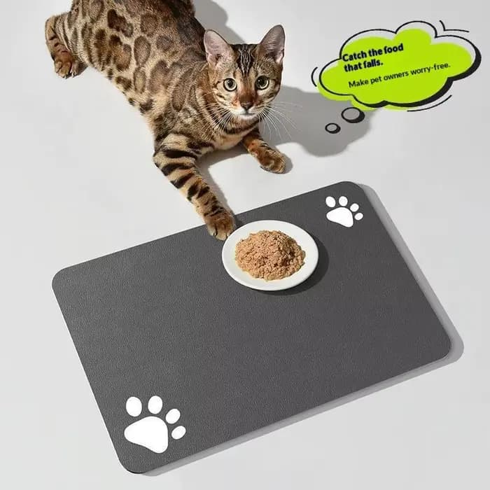 Tapis d'alimentation absorbant pour animaux de compagnie