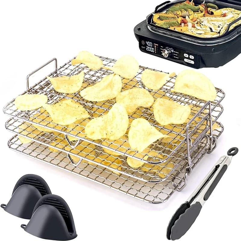 Friteuse à Air AD-Air T1 pour Ninja Foodi Grill XL, Déliaison Multi-Couches, Accessoires de Friteuse T1