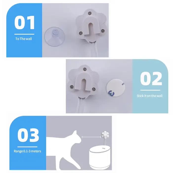 Distributeur automatique d'eau pour animaux de compagnie, capteur de mouvement, filtre, fontaine uni