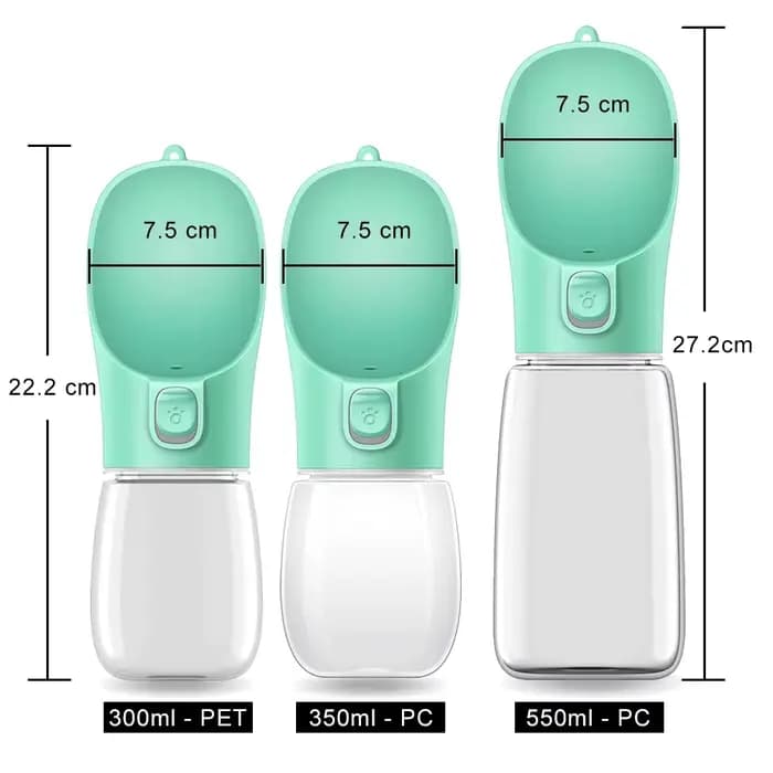 Bouteille d'eau Portable pour chien, pour petits et grands chiens, chat, extérieur, étanche, bols à