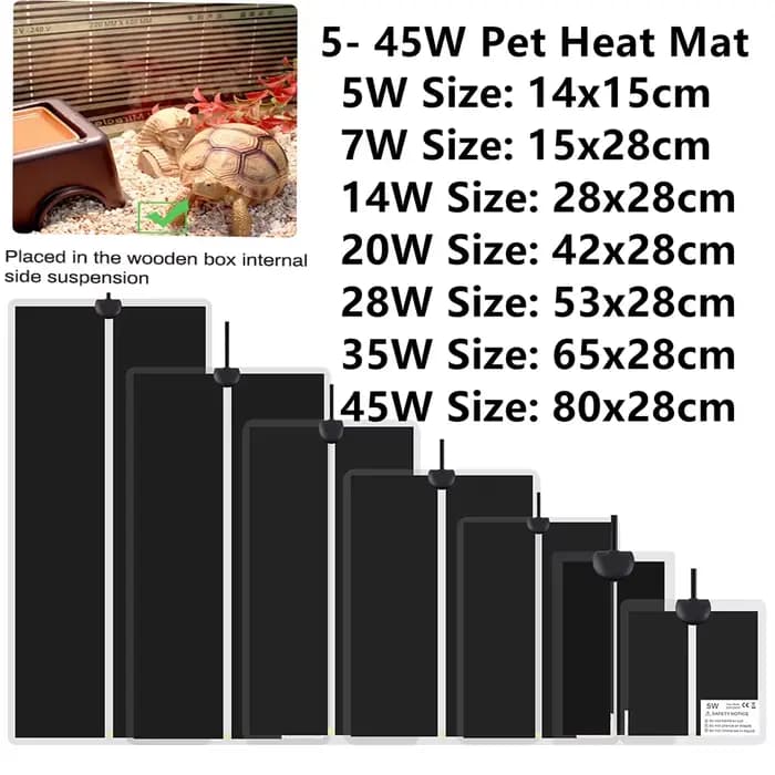 Coussin chauffant pour animaux de compagnie, 5W/7W/14W/20W/28W/35W/45W, couverture électrique pour R