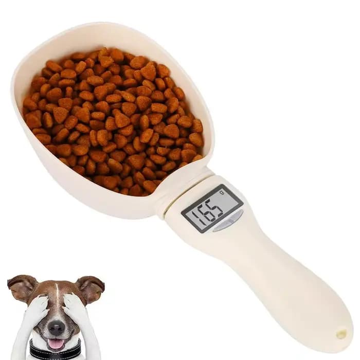 Cuillère à mesurer les aliments pour animaux de compagnie, tasse à mesurer électronique pour aliment