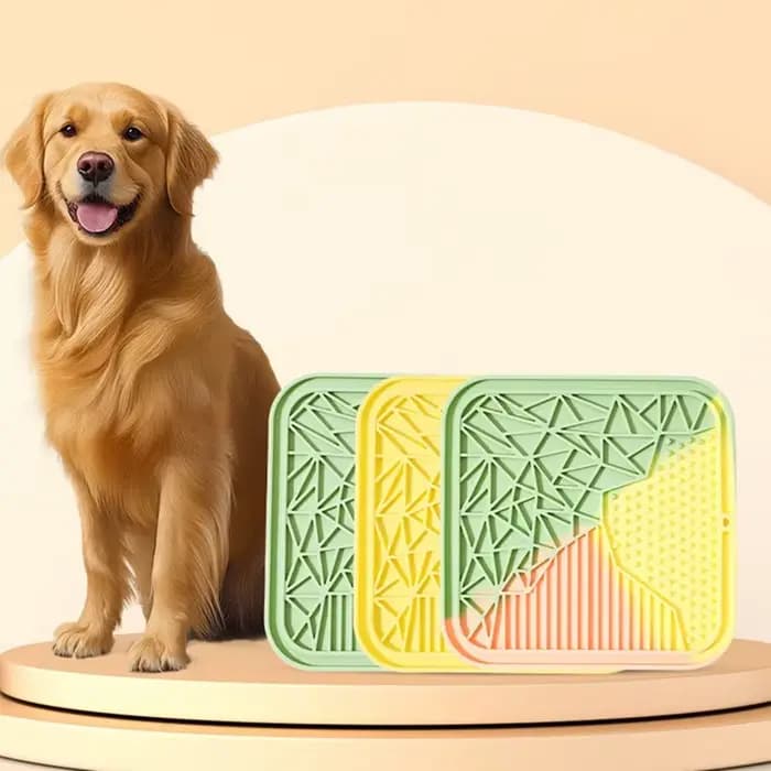 Tapis de léchage en Silicone pour animaux de compagnie, fournitures pour animaux de compagnie, Anti-