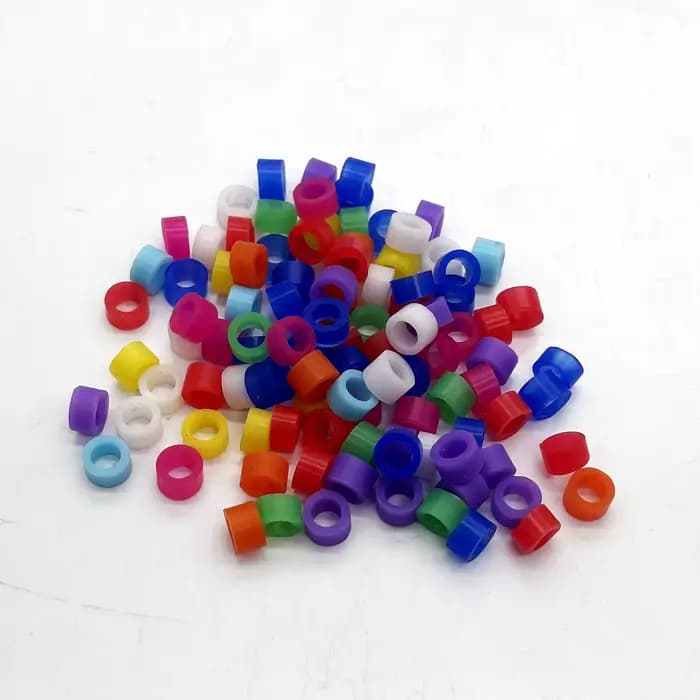 100 pièces anneau d'oiseau bandes de jambe pour perroquet Finch canari Gouldian diamètre 3mm 4mm 5mm