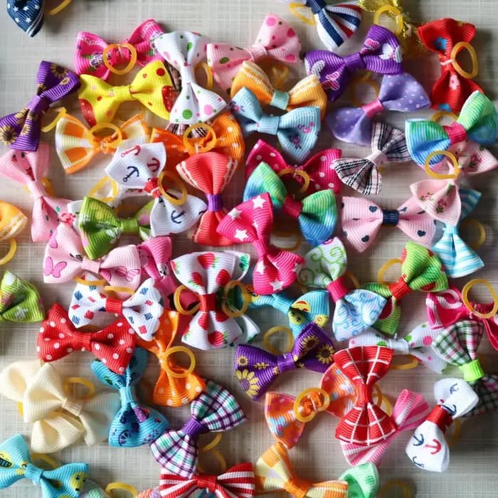 Nœuds de toilettage pour chiens, 10/20 pièces, mélange de couleurs, accessoires pour petits chiens,