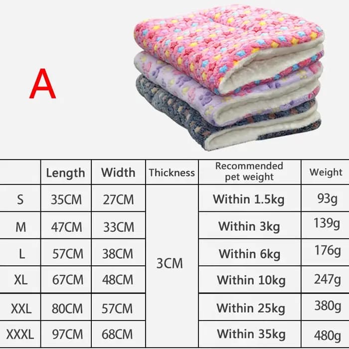 Tapis pour animaux de compagnie en flanelle, lit pour chien et chat, tapis de couchage épais, couver