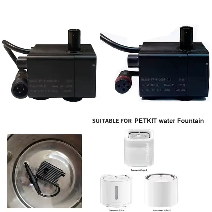 Distributeur d'eau pompe animaux chats fontaine à boire moteur remplacement pour PETKIT distributeur