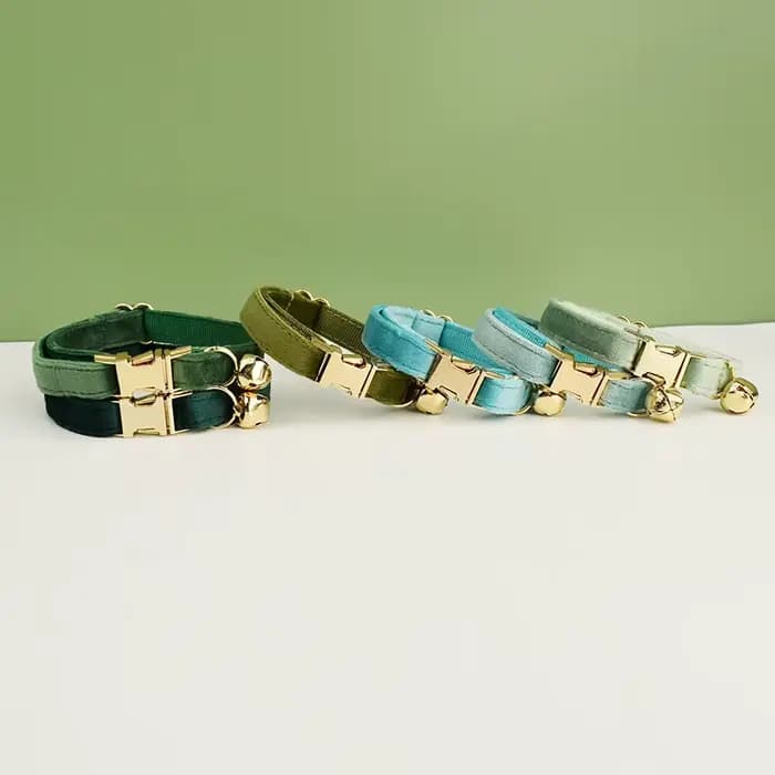 Collier de chat en velours avec nœud papillon, personnalisé pour chats, fournitures pour chats, cein