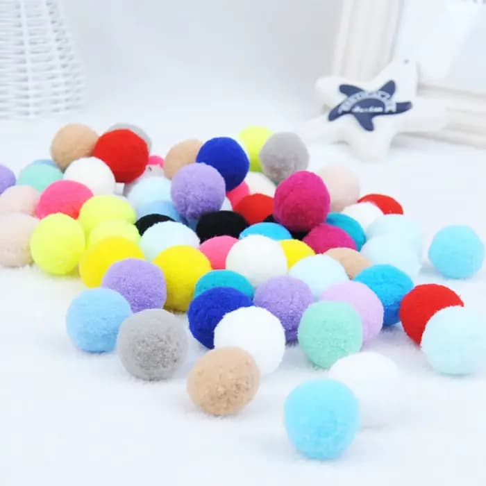 Balle en peluche à pompon pour chat, jouet à mâcher pour chat, mignon, drôle, commandé, créatif, col