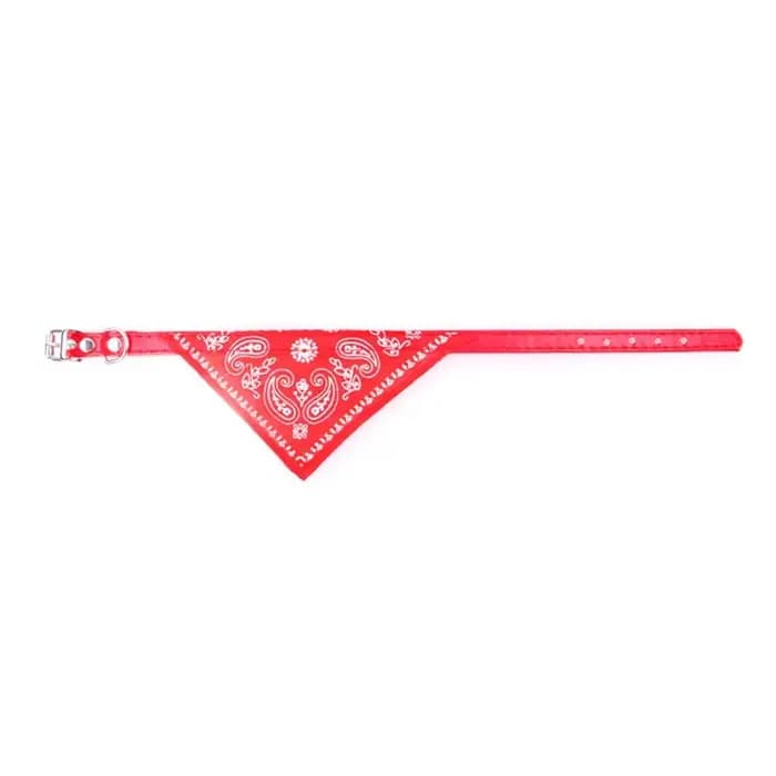 Collier bandana imprimé pour animaux de compagnie, écharpe triangulaire réglable pour chiot, chien e