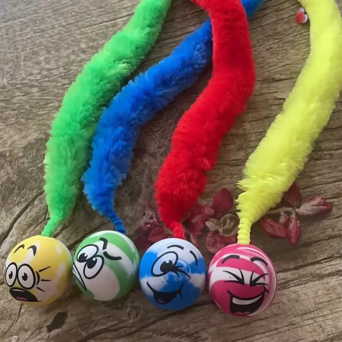 Jouets interactifs pour chat, cornichon, boule rebondissante colorée, fournitures pour animaux de co