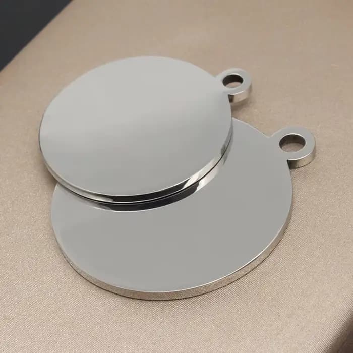 Collier personnalisé avec étiquette circulaire d'identification de chien et de chat, pendentif gravé