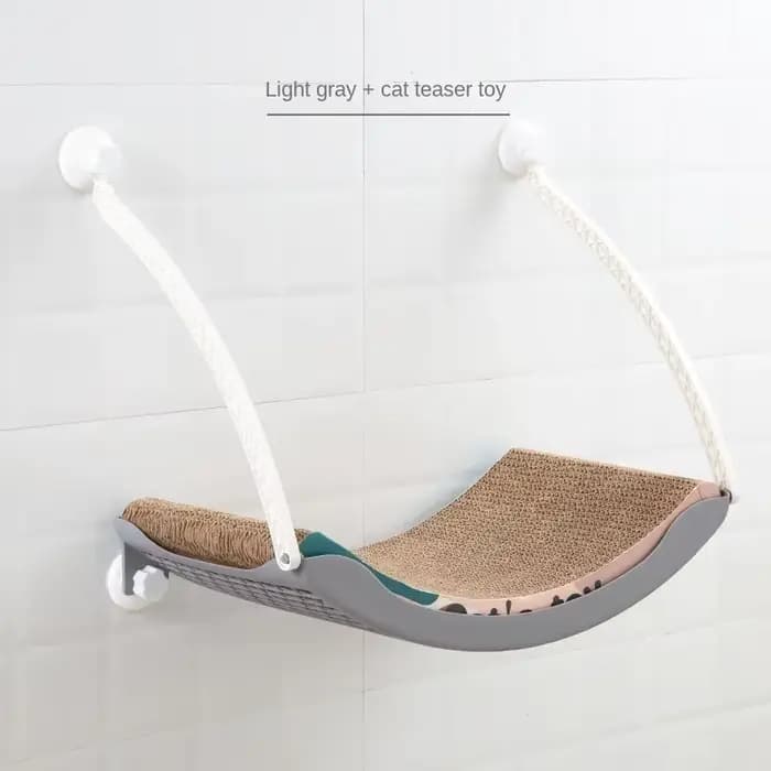 Lit hamac pour chat, confortable et amovible, coussin de bain de soleil en polaire arctique avec ven