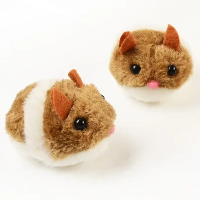 Jouets interactifs en peluche Hamster, Simulation de chaton, souris en peluche de sécurité, jouet mé